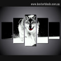 Grey Wolf Animal Landscape Modern Framed Effigy Photo Canvas Print