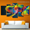 Colorful Shade Elephant Animal Modern Artwork Portrait Canvas Print for Room Wall Ornament