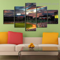 Fenway Sport Field Cityscape Modern Artwork Picture Canvas Print for Room Wall Ornament