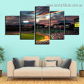 Fenway Sport Field Cityscape Modern Artwork Image Canvas Print for Room Wall Adornment