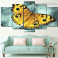 Flying Yellow Butterfly Animal Modern Artwork Picture Canvas Print for Room Wall Ornament
