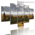 Matterhorn Mountain Landscape Nature Modern Artwork Pic Canvas Print for Room Wall Garniture