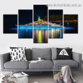 Exotic Luxury Ship Travel Modern Artwork Image Canvas Print for Room Wall Garniture