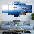 Flying Eagles Bird Landscape Modern Artwork Picture Canvas Print for Room Wall Decoration