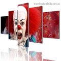 Clown Figure Fantasy Modern Artwork Picture Canvas Print for Room Wall Decoration