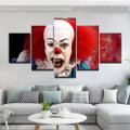 Clown Figure Fantasy Modern Artwork Image Canvas Print for Room Wall Garniture