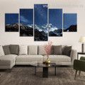 Snowy Hills Nature Landscape Modern Framed Painting Pic Canvas Print for Room Wall Decor