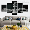 Chess King Abstract Modern Framed Portraiture Pic Canvas Print for Room Wall Decoration