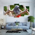 Psittacus Parrot Bird Modern Artwork Image Canvas Print for Room Wall Garniture