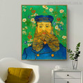 Joseph Roulin Vincent Van Gogh Impressionist Reproduction Portrait Print for Living Room Wall Decor