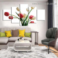 Tulip Flowers Botanical Modern Artwork Picture Canvas Print for Room Wall Garniture