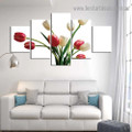Tulip Flowers Botanical Modern Artwork Photo Canvas Print for Room Wall Adornment