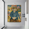 Pere Tanguy Vincent Van Gogh Impressionist Reproduction Figure Painting Print for Room Wall Decor