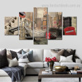 City of London Cityscape Modern Framed Effigy Image Canvas Print for Room Wall Garniture