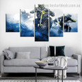 Supercross Championship Abstract Modern Framed Portraiture Pic Canvas Print for Room Wall Flourish