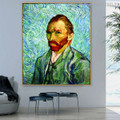 Self Portrait Vincent Van Gogh Impressionist Reproduction Figure Painting Print for Wall Assortment