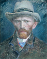 Self Portrait Vincent Van Gogh Impressionist Reproduction Figure Painting Print