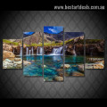 Astonishing Waterfall Nature Landscape Modern Framed Effigy Image Canvas Print