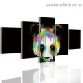 Colorful Panda Animal Modern Artwork Photo Canvas Print for Room Wall Adornment