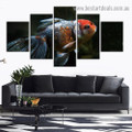 Fantail Animal Modern Artwork Image Canvas Print for Room Wall Adornment