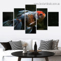 Fantail Animal Modern Artwork Picture Canvas Print for Room Wall Garniture