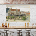 Drying House at Scheveningen Vincent Van Gogh Impressionist Cityscape Reproduction Painting Canvas Print for Hotel Wall Getup