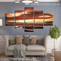 Eventide Nature Seascape Modern Framed Portraiture Portrait Canvas Print for Room Wall Adornment
