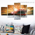 Giant Ship Travel Seascape Modern Framed Painting Pic Canvas Print for Room Wall Onlay