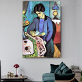 Wife Artist August Macke Figure Expressionist Portrait Painting Canvas Print for Room Wall Garniture