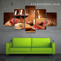 Cabernet Sauvignon Food And Beverages Modern Canvas Painting Photo Print for Room Wall Decoration