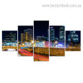 City Spot Nightscape Cityscape Modern Framed Artwork Picture Canvas Print