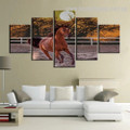 Running Mare Animal Modern Framed Painting Pic Canvas Print for Room Wall Adornment
