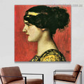 Mary As a Greek Franz Von Stuck Figure Symbolist Portrait Image Canvas Print for Room Wall Decor