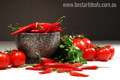 Red Chilli Food & Beverage Modern Portrait Canvas Print