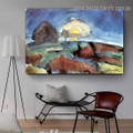 Hiddensoe Moon Stairway Walter Gramatté Landscape Expressionist Portrait Photo Canvas Print for Room Wall Ornament