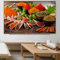 Indian Spices Food & Beverage Modern Picture Canvas Print for Room Wall Getup