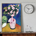 Rose Azaleas II August Macke Still Life Expressionist Artwork Image Canvas Print for Room Wall Ornament