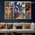 August Collage IV Expressionism Portrait Photo Canvas Print for Room Wall Decoration