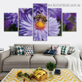 Pollination Flower Botanical Animal Modern Artwork Photo Canvas Print for Room Wall Decoration