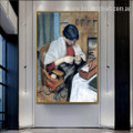 Elisabeth Gerhard Sewing Figure Expressionism Artwork Image Canvas Print for Room Wall Onlay
