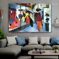 Fashion Store Figure Orphism Painting Image Canvas Print for Room Wall Decoration