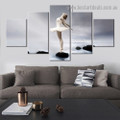 Ballet Dancer Landscape Figure Modern Artwork Picture Canvas Print for Room Wall Adornment