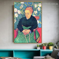 Madame Roulin Rocking the Cradle a Lullaby Vincent Willem Van Gogh Figure Impressionism Portrait Photo Canvas Print for Room Wall Garniture