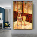 Still Life with Absinthe 1887 Vincent Willem Van Gogh Impressionism Portrait Photo Canvas Print for Room Wall Garniture