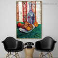 Still Life with Bottle and Lemons on a Plate Vincent Willem Van Gogh Impressionist Portrait Photo Canvas Print for Room Wall Decoration
