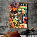 At the New Circus Papa Chrysanthemum Henri Marie Raymond De Toulouse Lautrec Monfa Abstract Figure Impressionist Artwork Photo Canvas Print for Room Wall Ornament