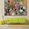 Gustav Klimt Collage XV Symbolism Reproduction Artwork Picture Canvas Print for Room Wall Ornament