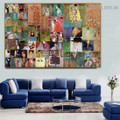 Gustav Klimt Collage XV Symbolism Reproduction Artwork Photo Canvas Print for Room Wall Adornment