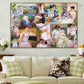 Cassatt and Morisot Collage VIII Impressionism Old Famous Master Artist Artwork Image Reproduction Canvas Print for Room Wall Flourish