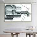 The Guitar Juan Gris Still Life Music Cubism Reproduction Artwork Image Canvas Print for Room Wall Decoration